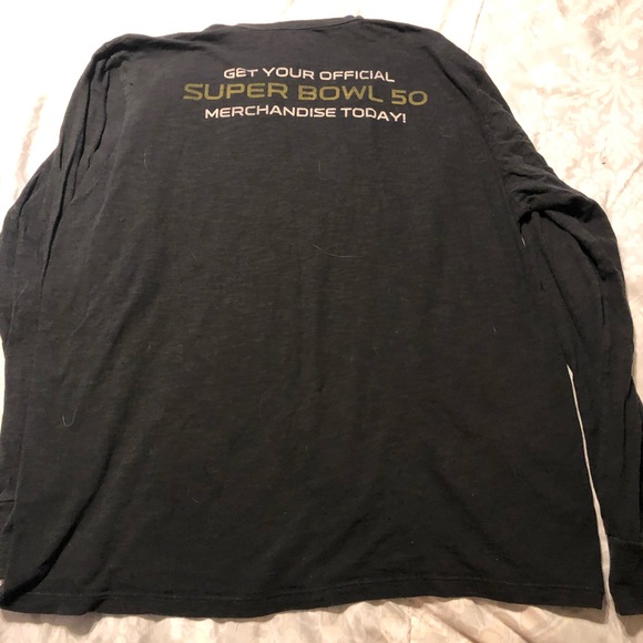 Black NFL Shops Super Bowl 50 Long Sleeve, Size XL - Picture 5 of 6